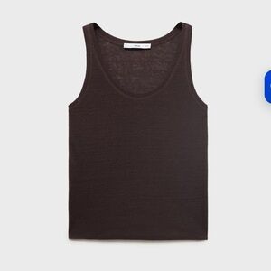 Mango Linen Rich Brown Top